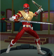 Mighty Morphin Red Ranger Dragon Shield as seen in Power Rangers Legacy Wars.