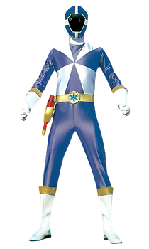 Niebieski Lightspeed Ranger - kostium
