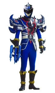 Niebieski Zły Dino Furia Ranger - kostium