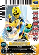 Jungle Fury Yellow Ranger in Power Rangers Action Card Game.