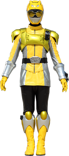 Yellow Buster (Powered Custom) / イエローバスター (パワードカスタム) | Tokumei Sentai Go-Busters Minecraft Skin