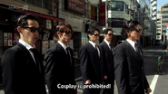 The anti-cosplay group when they appear General Tsu. The leader was played by AkibaRed's suit actor, Sanshiro Wada.