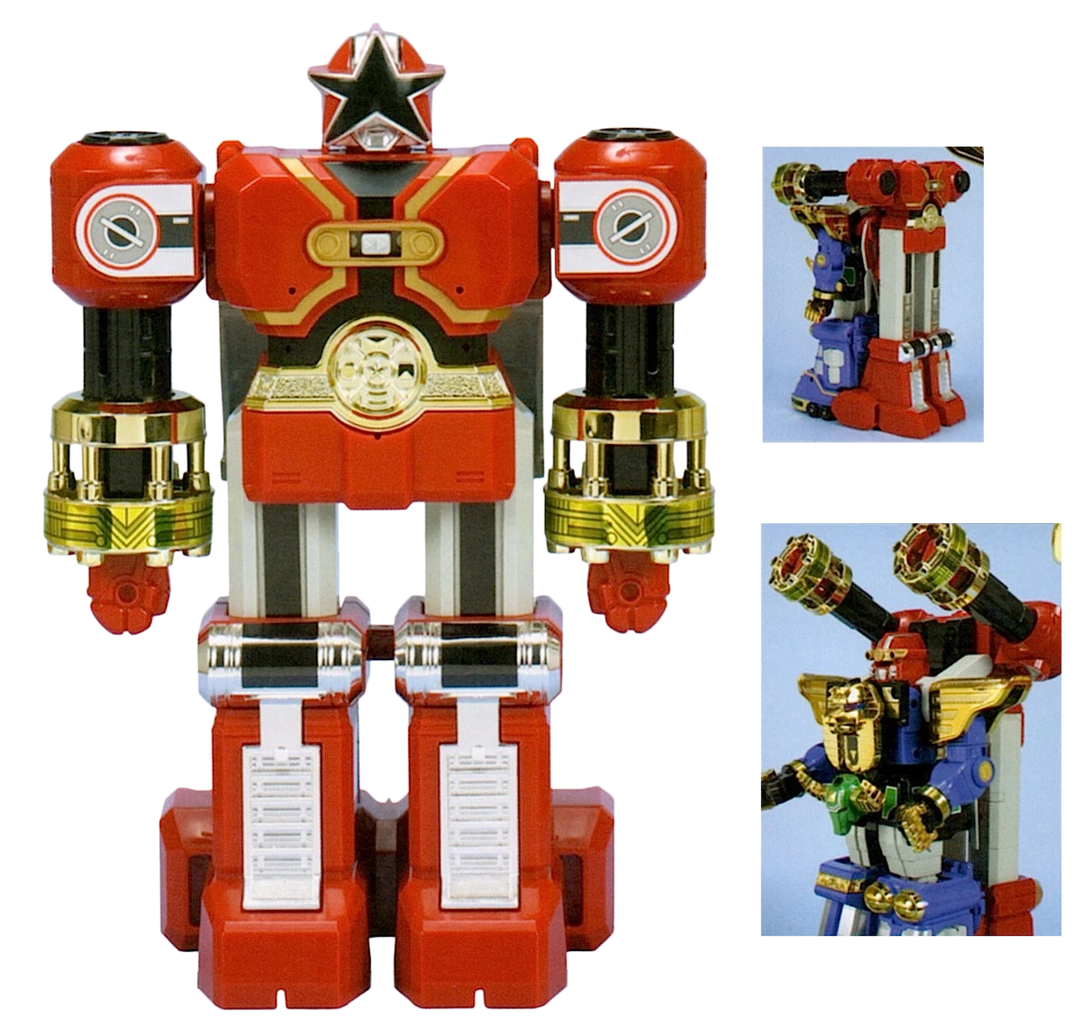 Micro Robot Bandai Power Rangers Zeo – Red Megazord Battlezord 1996 – Pour Pièces