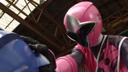 Mujina disguised as Momo Ninger.