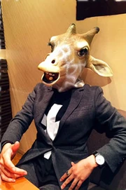 Saburo Yatsude (an unknown Toei staff member wearing a disguise) as "Giraffe "