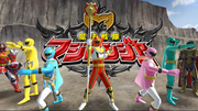 Mahou Sentai Magiranger with Legend MagiRed in Super Sentai Legend Wars