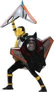 Lupin Yellow w/ Scissor Shield and Blade Boomerang