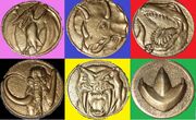 MMPR All 6 Power Coins