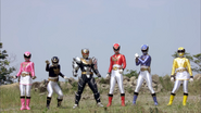 Goseiger Full Team Change