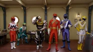 Lion Rangers (Yellow Lion, ShishiRanger, GingaRed, GaoRed, Go-On Blue, & Gosei Knight)