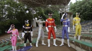Megaranger Full Team Change 1