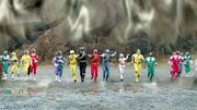 Dimensional wall - Gingaman, Megaranger, Gaoranger, Timeranger, GoGo-V