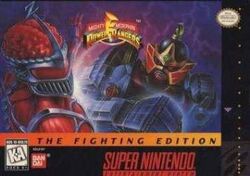 MM Power Rangers The Fighting Edition SNES cover