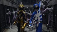 Gokai Change-Denziman and Go-Onger (Gokaiger vs. Gavan)