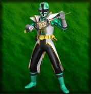 Super Shinken Green as depicted in Super Sentai Battle: Dice-O