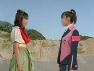 DekarangerMikaKikuchi'sRestoredPersonalities.jpg (189 KB) Mika Kikuchi as Io (left) and Umeko (right)