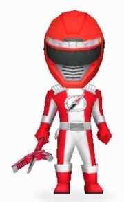 Red Overdrive Ranger in Power Rangers Dash