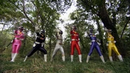 Megaranger Full Team Change 3