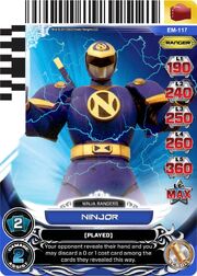 Power Rangers Action Card Game Ninjor