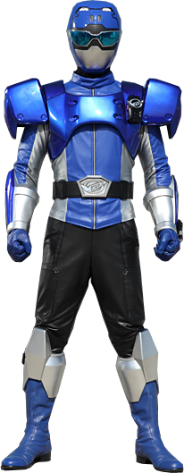 Blue Buster (Powered Custom) / ブルーバスター (パワードカスタム) | Tokumei Sentai Go-Busters Minecraft Skin