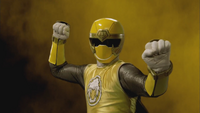 The earth trembles, the flowers sing. Land Ninja, HurricaneYellow! (Gokaiger)