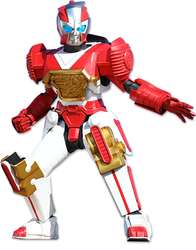 Saban's Power Rangers Ninja Steel Armored Robo-Red Zord New MISB 