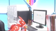 Here Secchan is searching in a search engine called Zenkai.com which looks similar to Google.com.