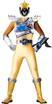 Dino Charge Gold Ranger in Dino Drive