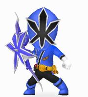 Blue Samurai Ranger In Power Rangers Dash