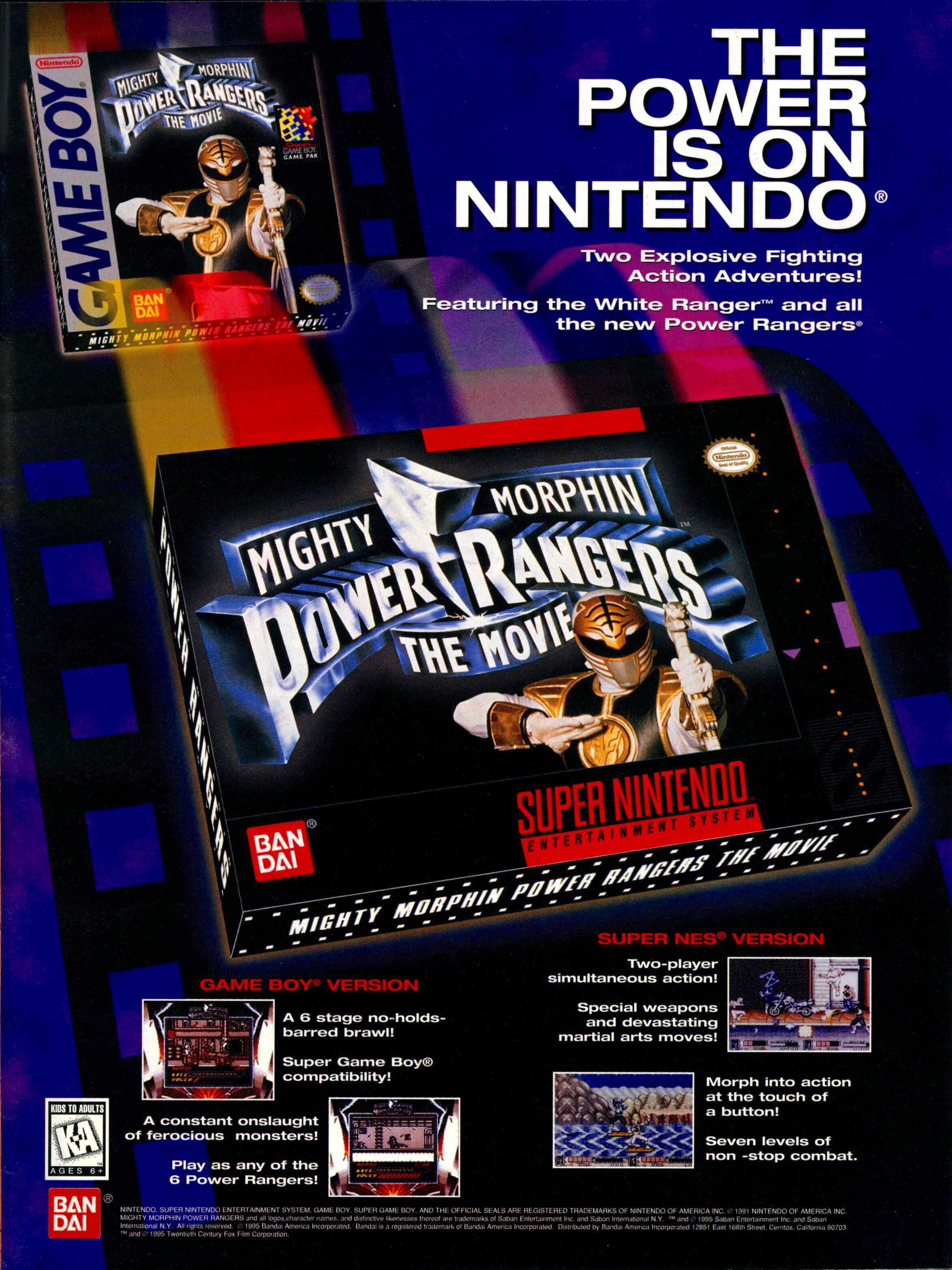 Mighty Morphin Power Rangers The Movie video game RangerWiki