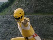 Mighty Morphin Yellow Ranger Pose