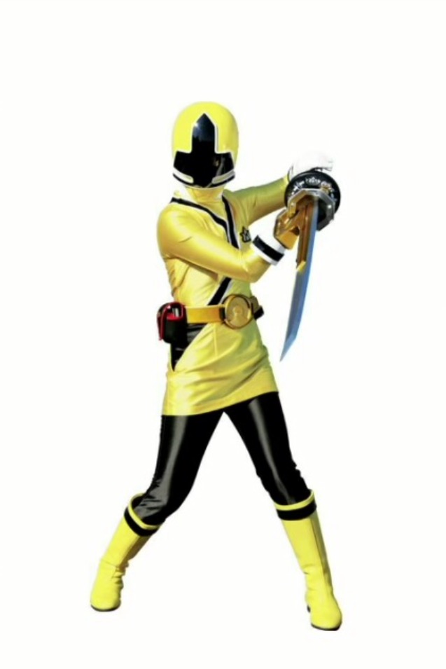 yellow power ranger samurai costume