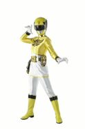 Megaforce Yellow Ranger in Power Rangers Key Scanner