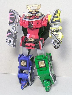 Figurine Power Rangers Samurai DX ShinkenOh Megazord Bandai Japon - État Comme Neuf