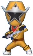 Gold Ninja Steel Ranger in Power Rangers Dash