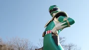 Burai as the Green Powerful Ranger.
