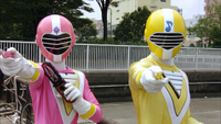 Gokai Change-Pink and Yellow (Fiveman)