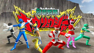 Kyoryuger with Red & Pink Christmas