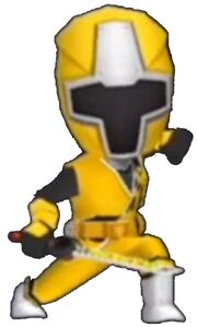 Yellow Ninja Steel Ranger in Power Rangers Dash