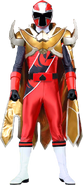 GolDon Momotaro transformed into GolDon AkaNinger as seen in Donbrothers