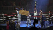 Jason with the check in the martial art Competition
