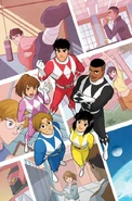 Rangers variant cover by Gurihiru