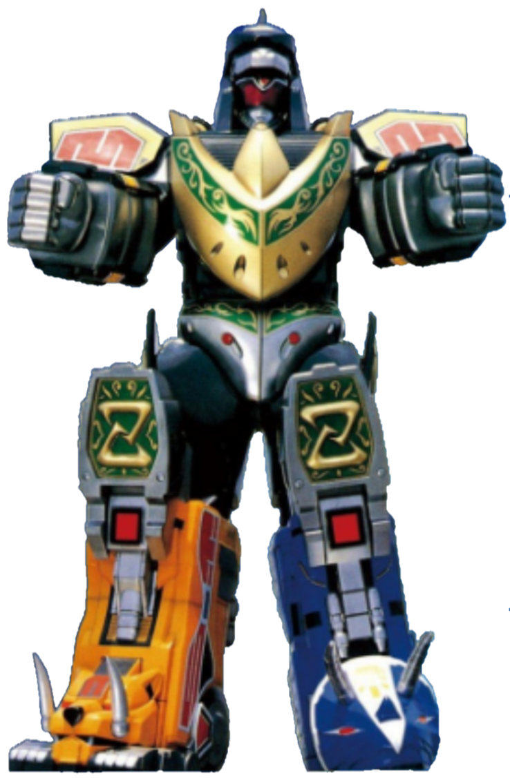 mighty morphin power rangers megazord and dragonzord