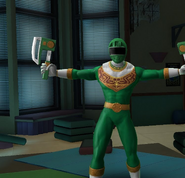 Legacy Wars Green Zeo Ranger Victory Pose