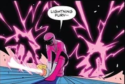Mia attacking with Ligthning Fury against Drakkon's Sentries