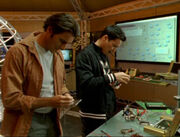 Adam helps Mr. Hardford repair the overdrive morphers