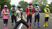 Gokaiger(red, blue, yellow, pink