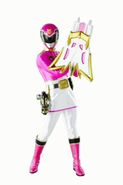 Megaforce Pink Ranger in Power Rangers Key Scanner