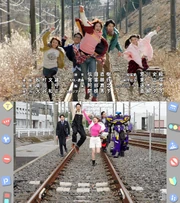 Mira and Jyo jumping in a similar fashion from the ToQger opening.