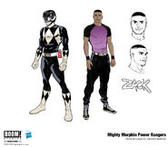 Zack Taylor/Mighty Morphin Black Ranger Mighty Morphin Power Rangers (Boom! Studios) concept art.